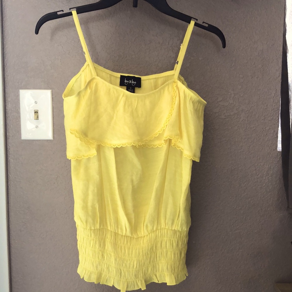 Spaghetti strap with square neck